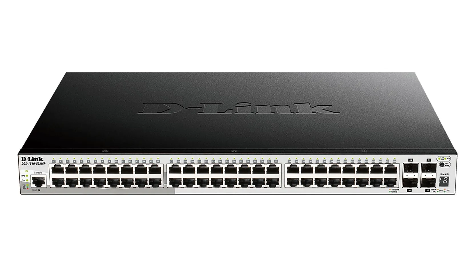 Switch Gigabit D-Link Gigabit, 10/100/1000Mbit/s, 52 porte, Montaggio rack , Sì