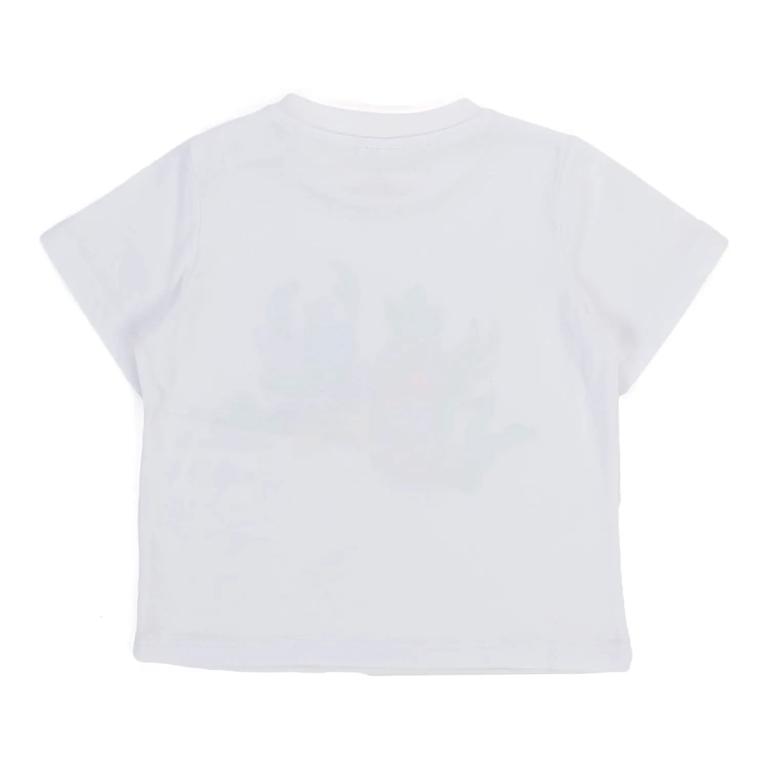 T-Shirt Bianca Con Stampa Multicolor Baby Unisex
