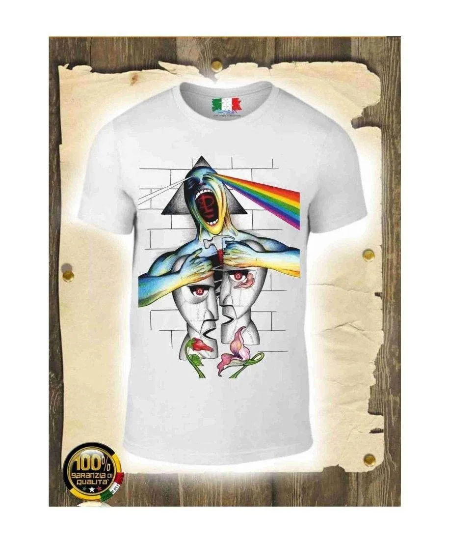T-shirt - bianca - Stampa Pink Floyd - Mezze maniche