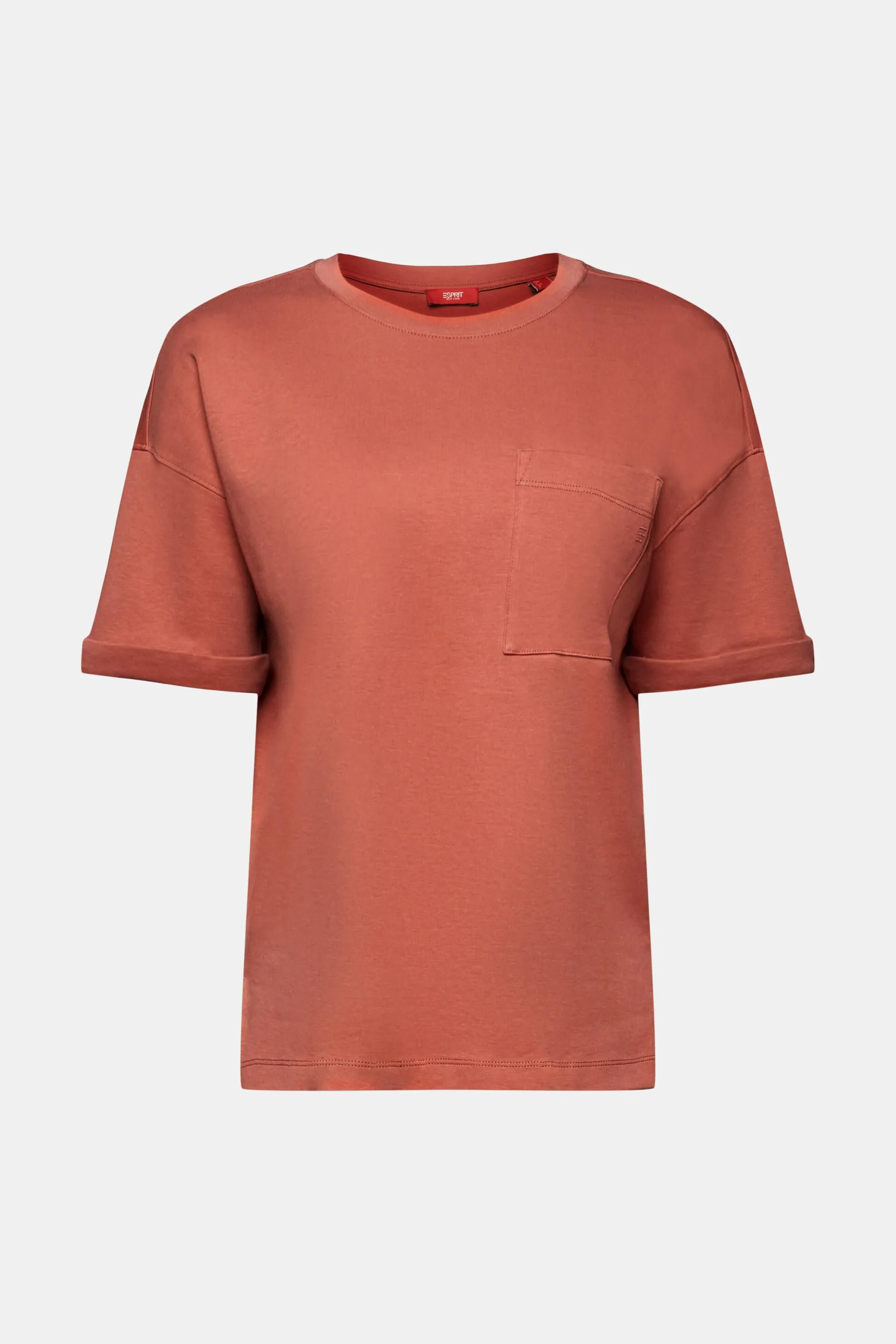 T-shirt oversize con tasca applicata