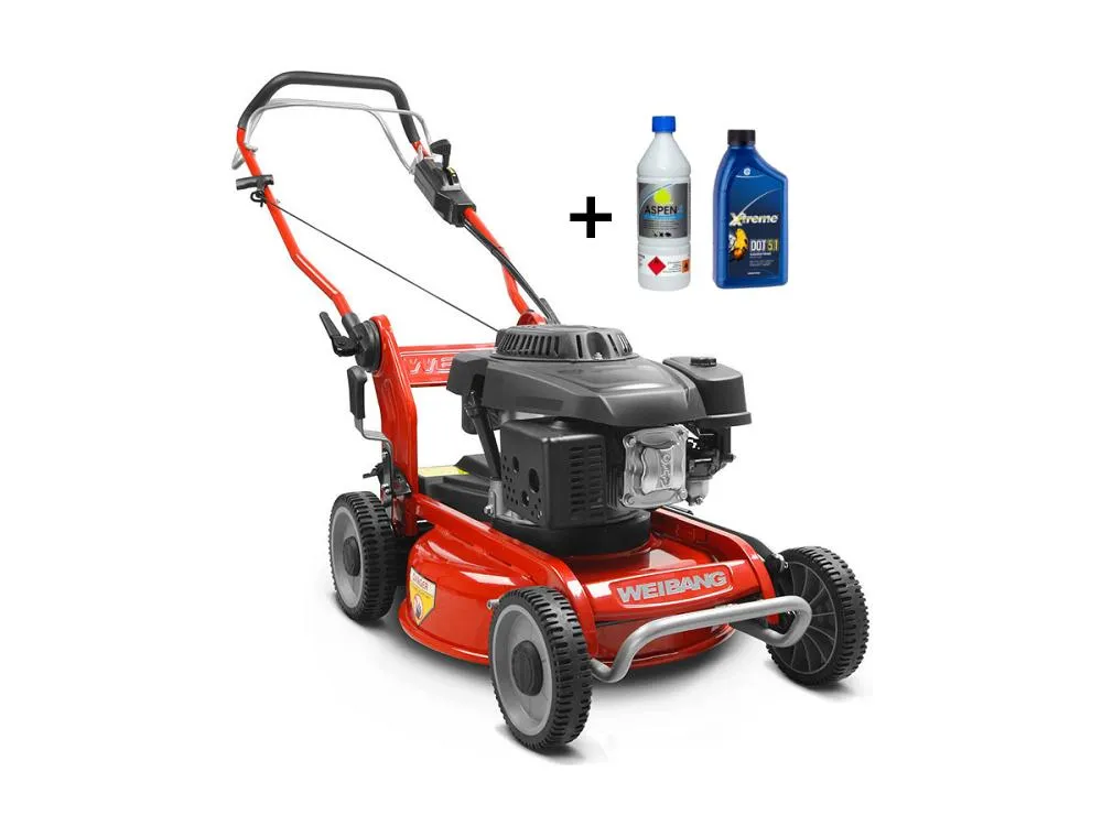 Tagliaerba a scoppio weibang wb537scm 196cc 7hp funzione mulching + 1 lt. benzina e olio gratis Weibang
