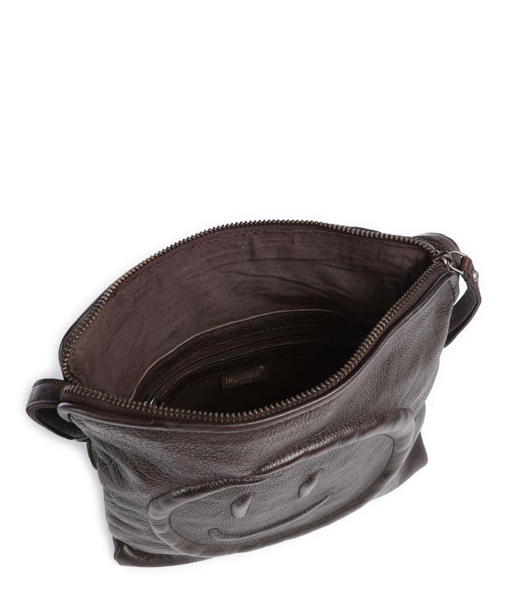  Taschendieb Wien Marxergasse 4 Borsa a tracolla pelle di vacchetta grana cioccolato  