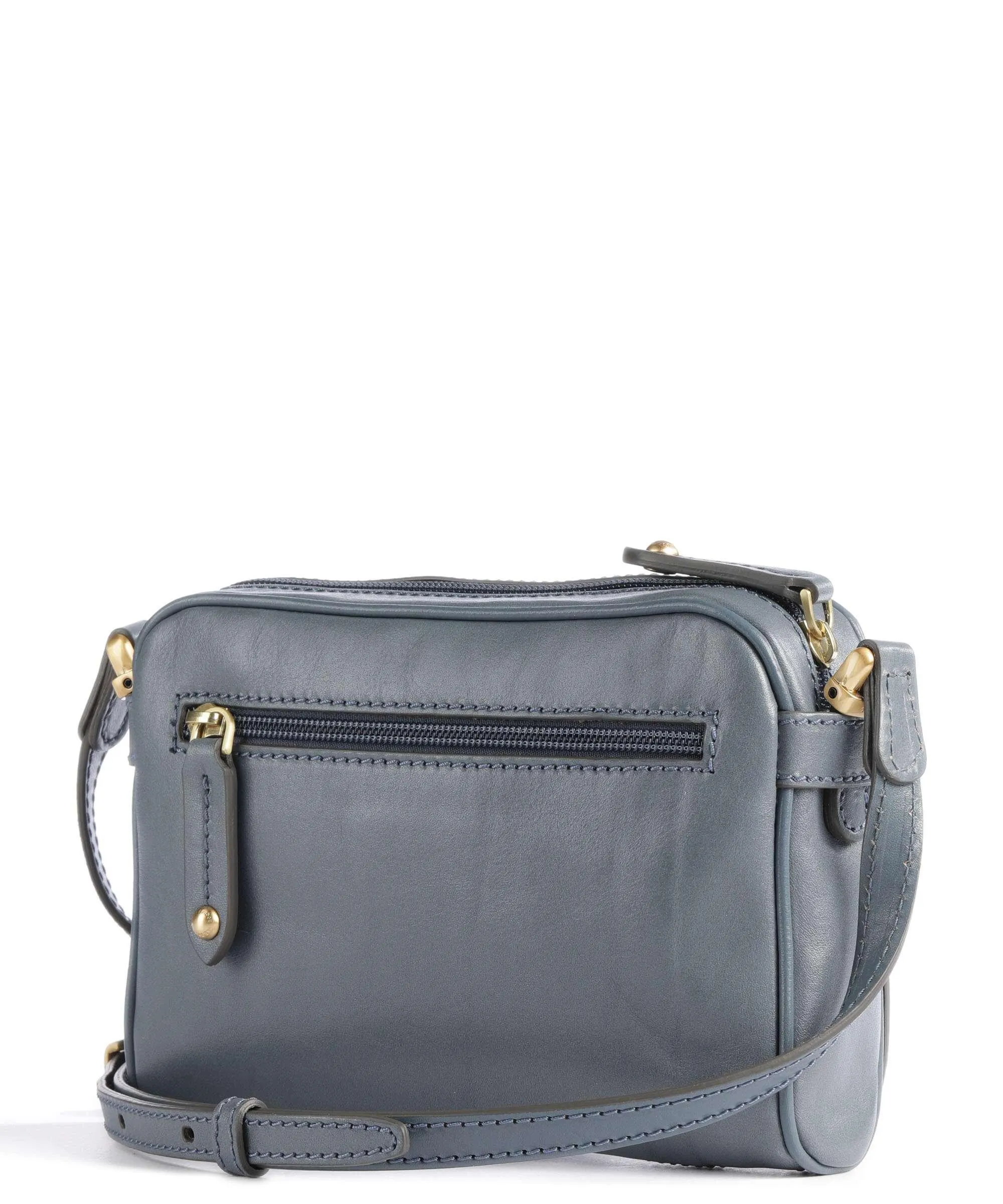  The Bridge Story Donna Borsa a tracolla pelle a grana fine blu-grigio  