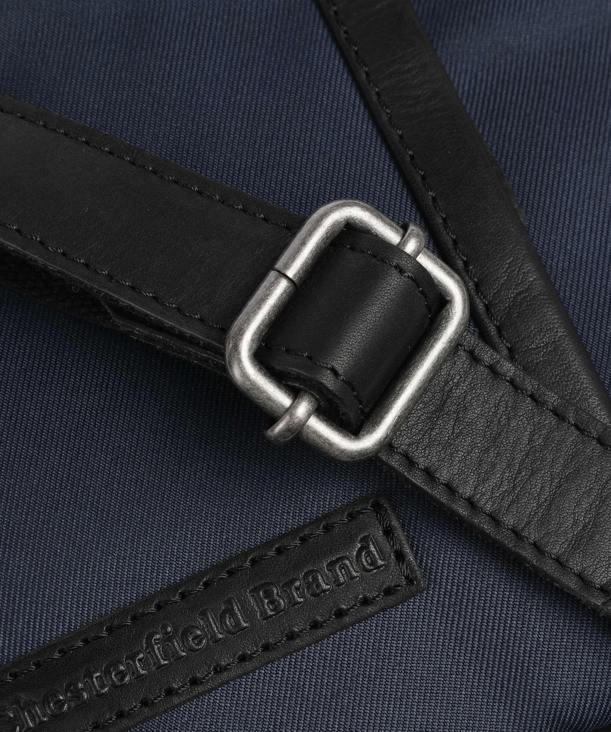  The Chesterfield Brand Fusion Arendal Borsa a tracolla nylon, pelle navy  