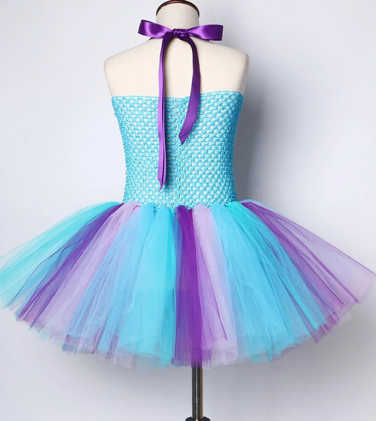 Toddler Little Mermaid Dress Girl Kids Costume di Halloween Ragazze Princess Tutu Abiti per la festa di compleanno Regalo per 1