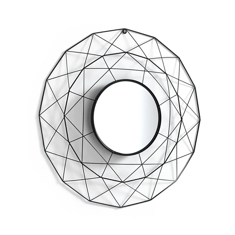 Tomasucci Specchiera da parete Diamond 70, nero opaco