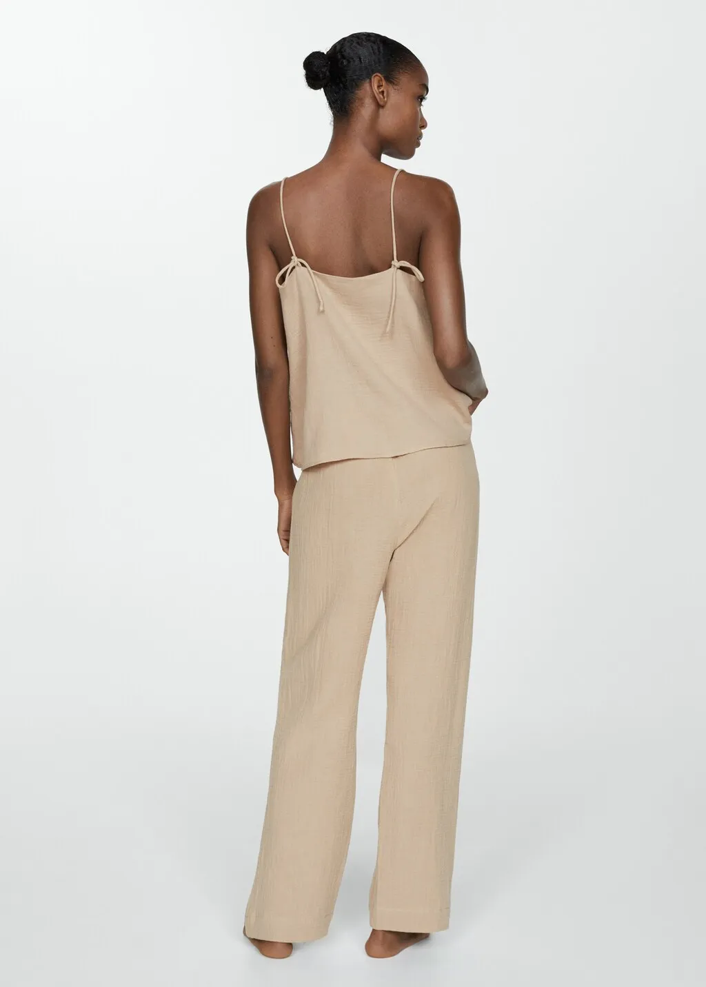 Top pigiama cotone garzato