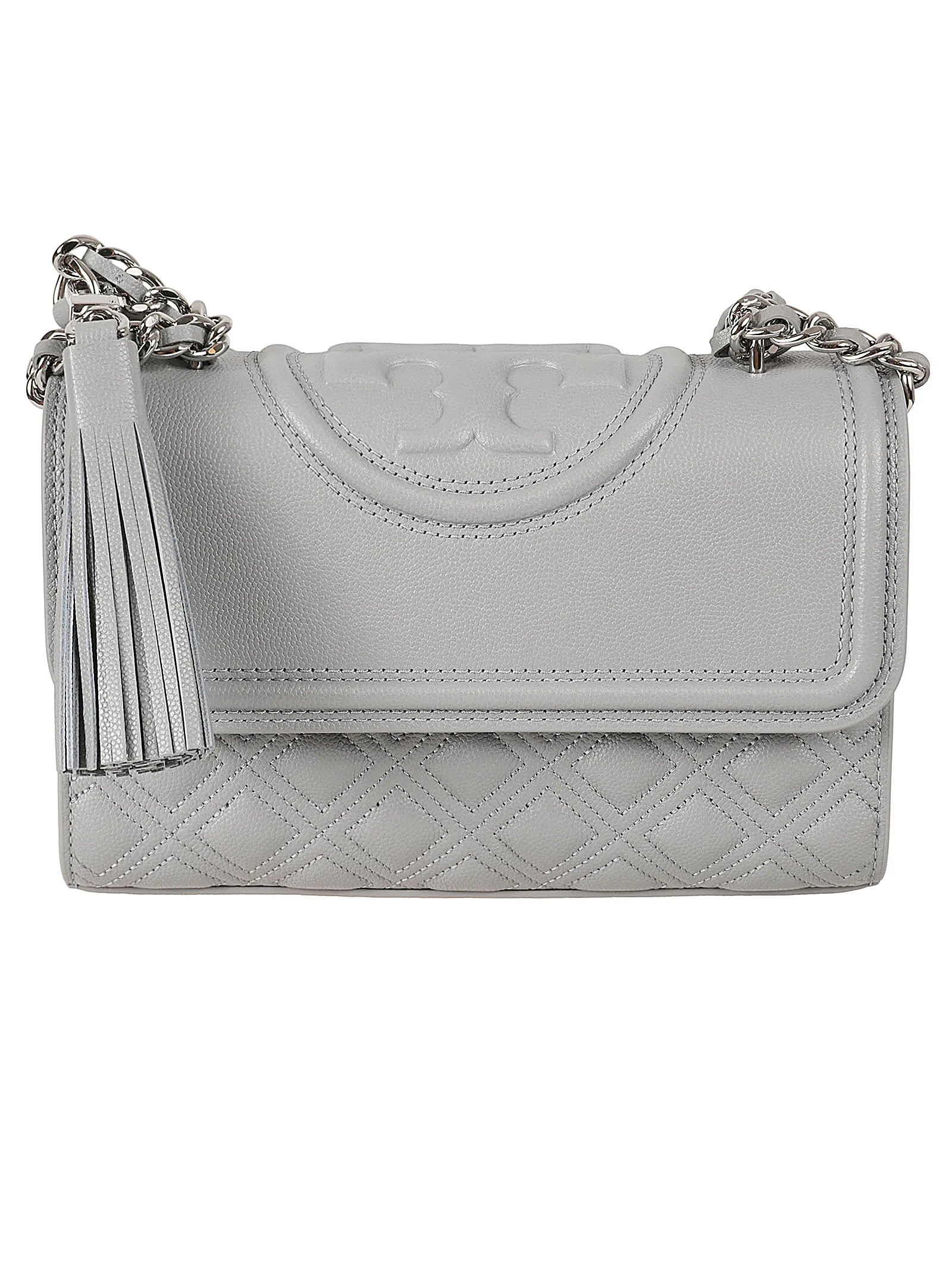 TORY BURCHFleming Soft Grain Small Convertible Shoulder Bag Slate