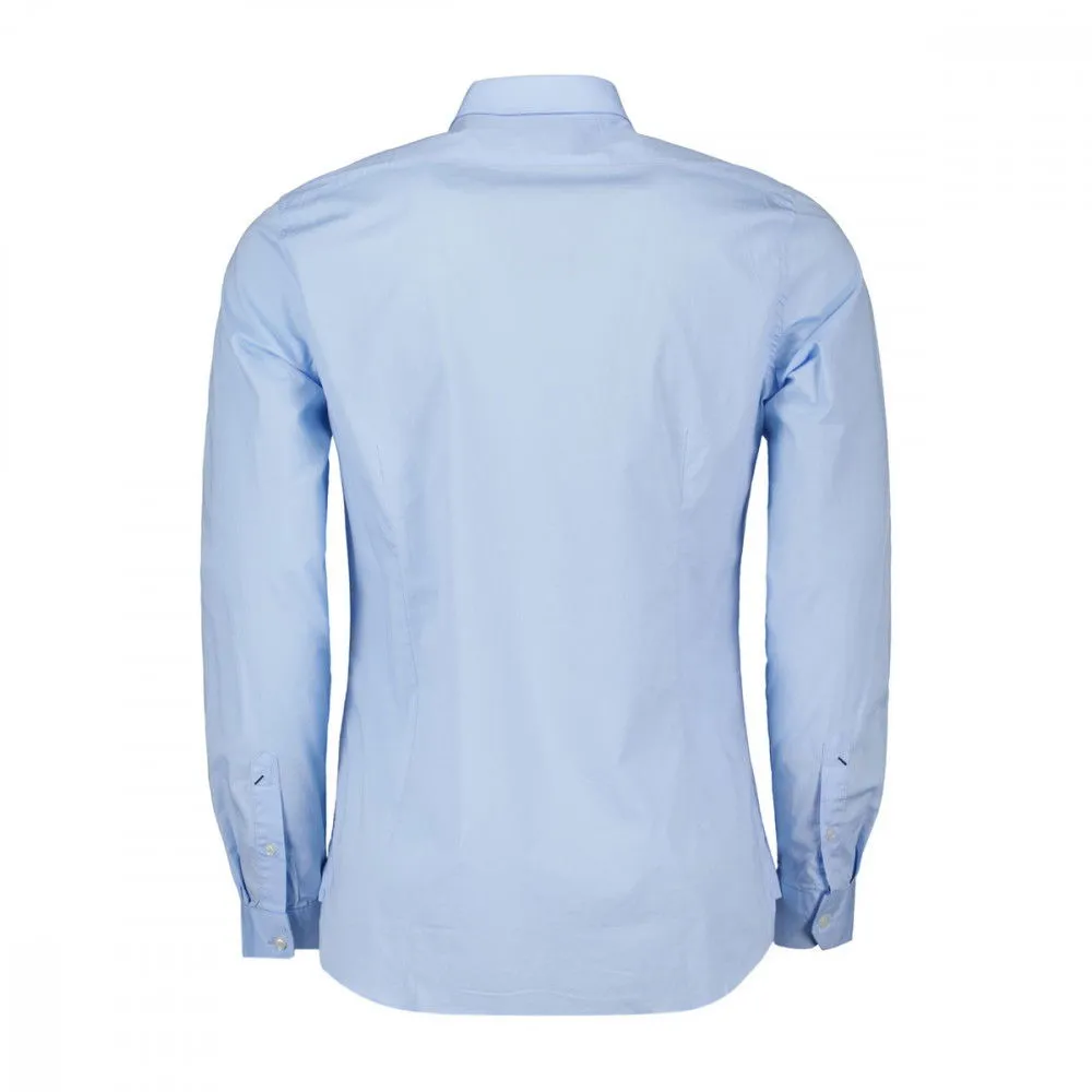 US POLO CAMICIA SLIM COLLO FRANCESE IN POPLIEN STRETCH