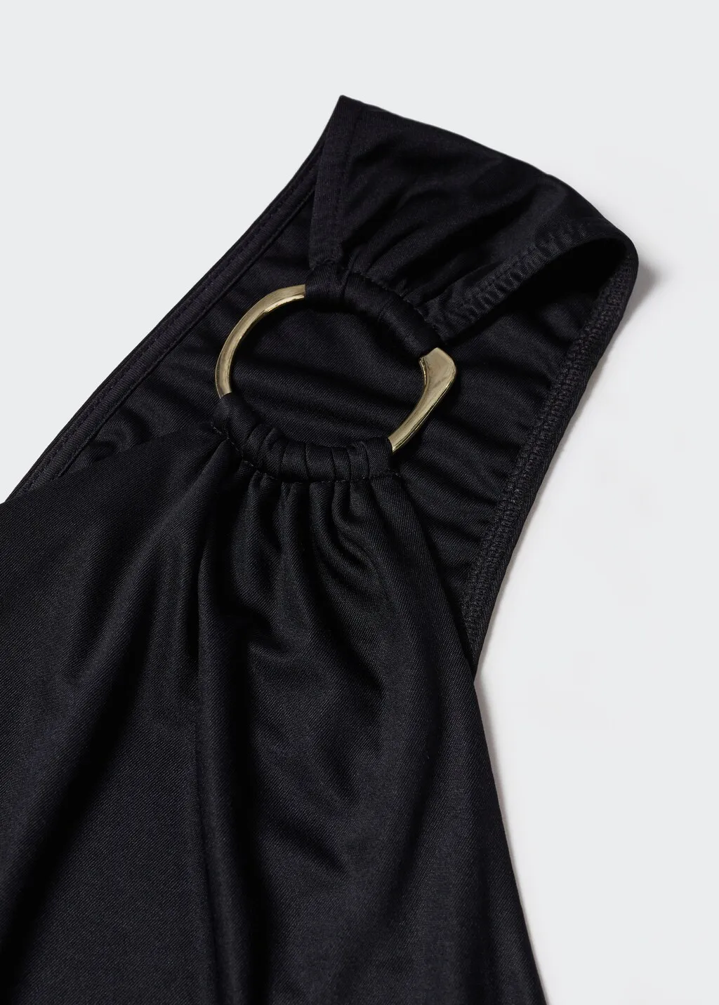 Vestito asimmetrico increspato