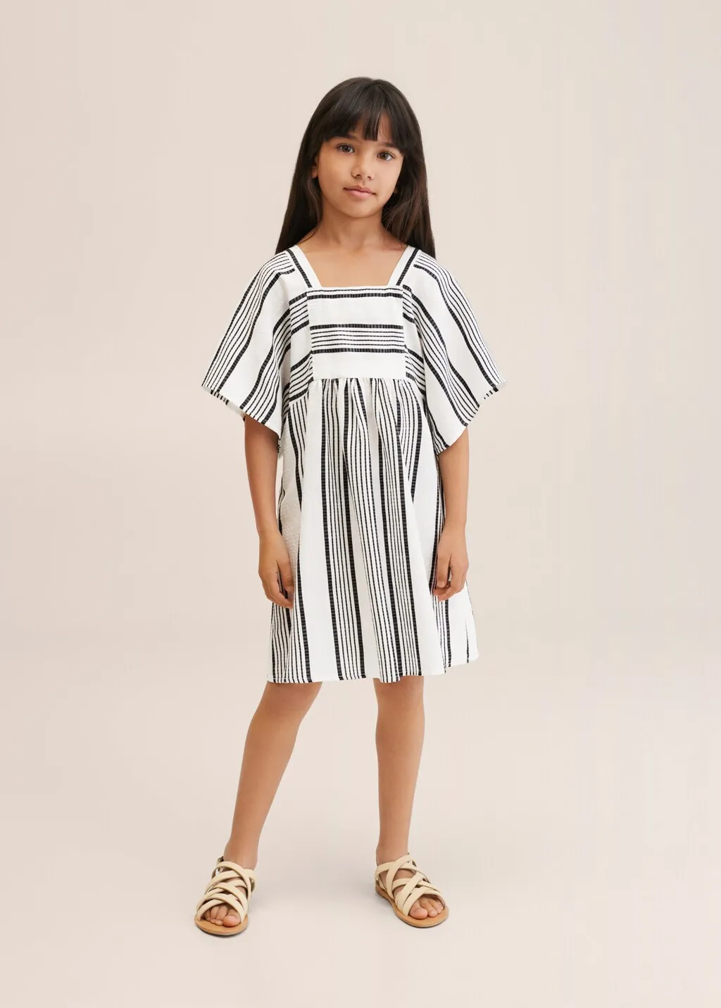 Vestito caftano righe