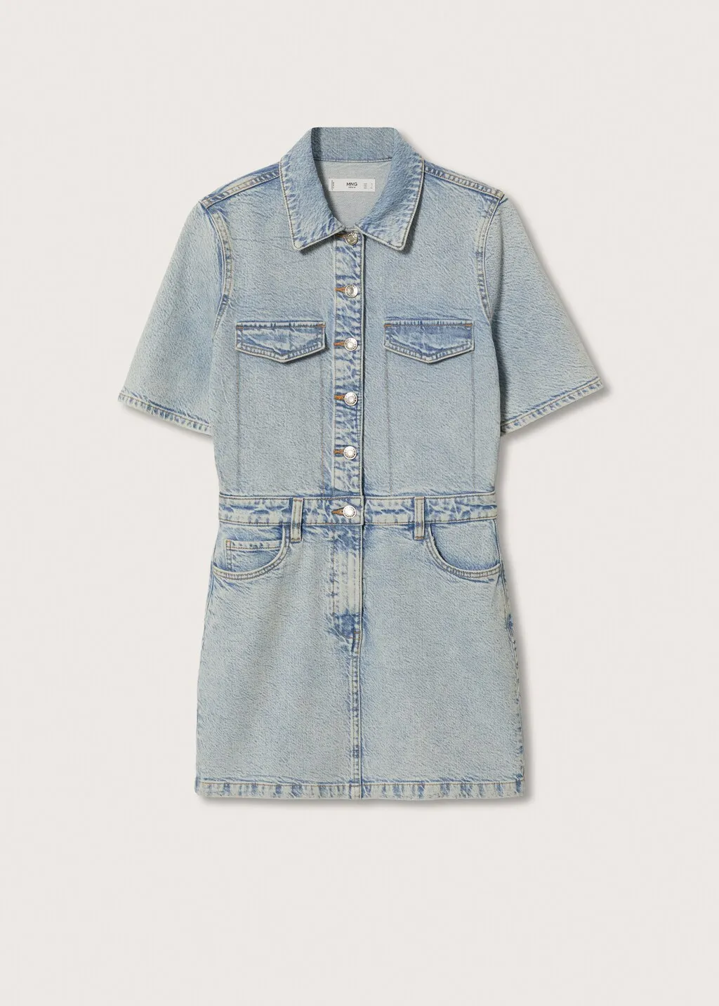 Vestito camicione denim