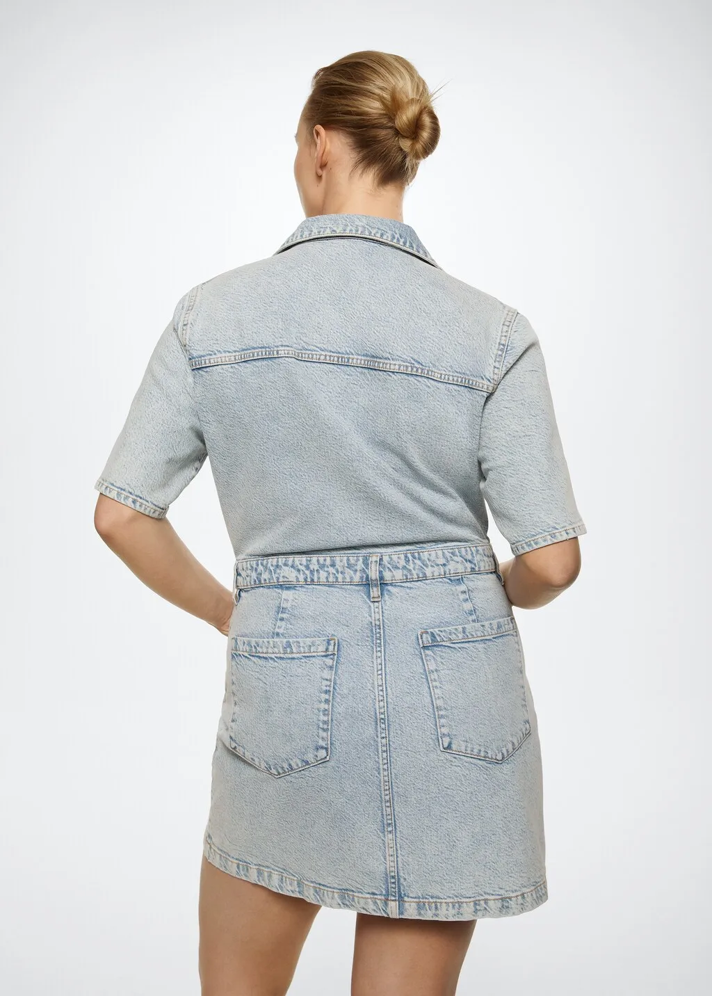 Vestito camicione denim