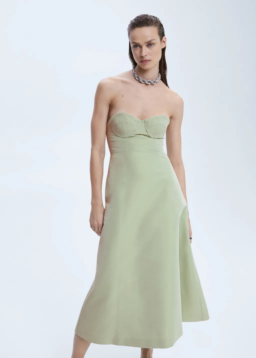 Vestito corsetto svasato