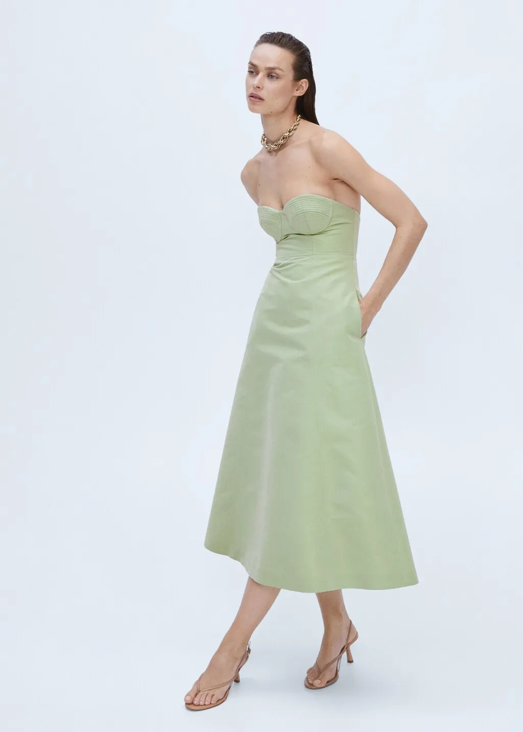 Vestito corsetto svasato