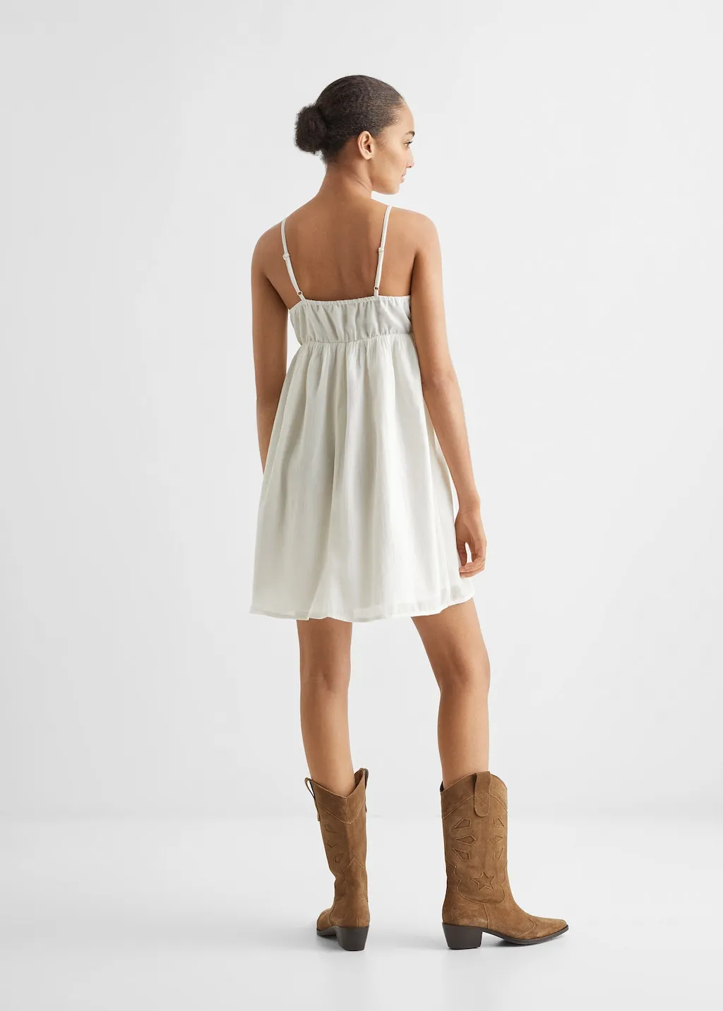 Vestito cotone ricamato