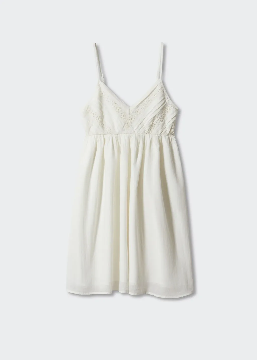 Vestito cotone ricamato