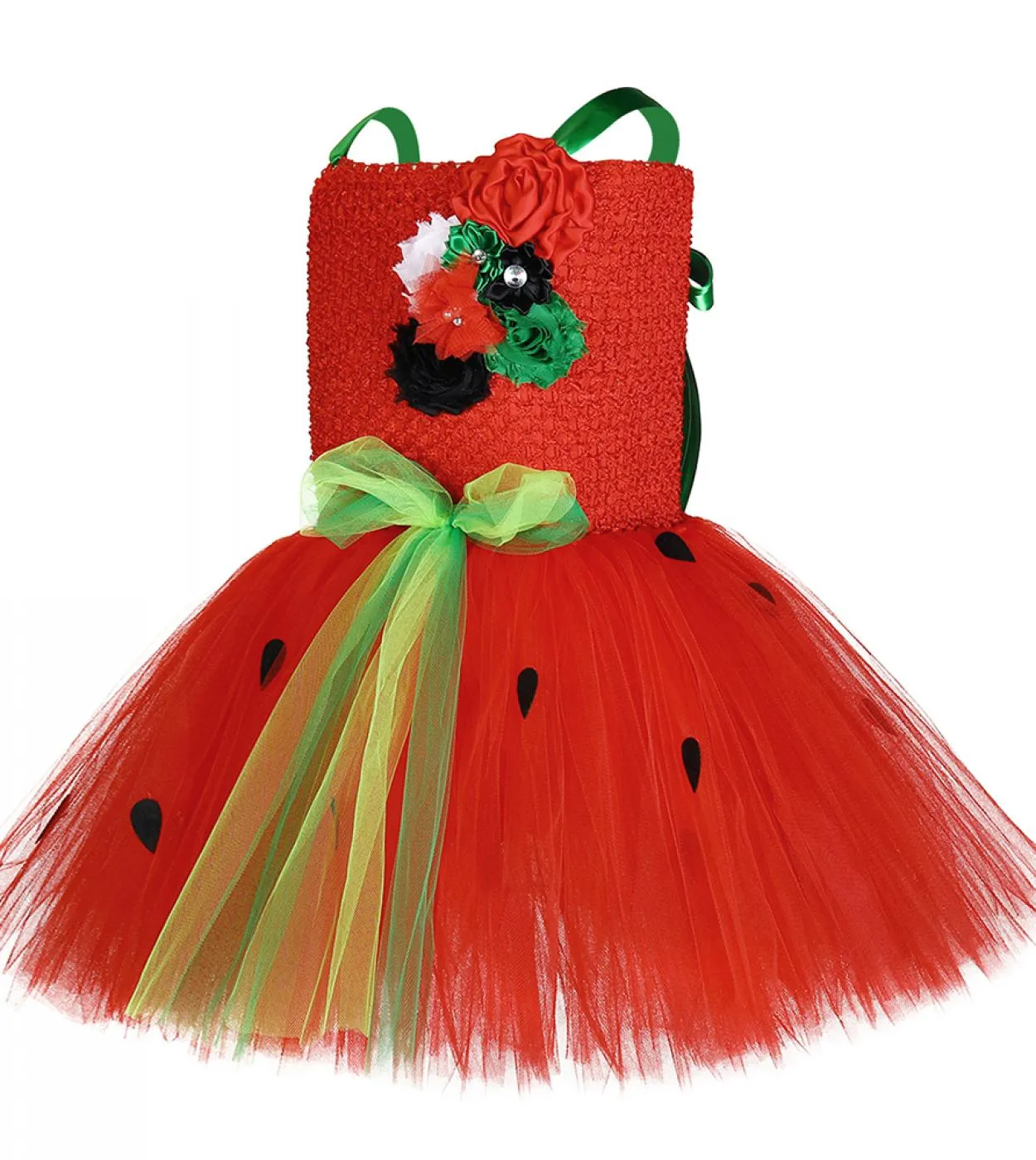 Vestito da tutu fragola per bambine per bambini Costume di Halloween per bambini Abiti natalizi per ragazze Regali di compleanno