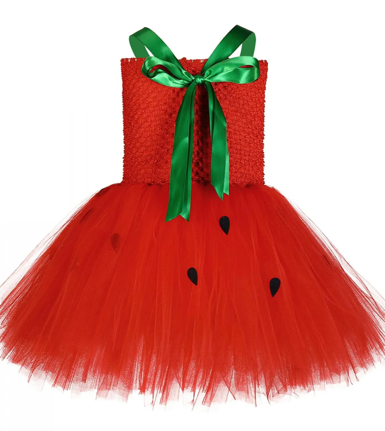 Vestito da tutu fragola per bambine per bambini Costume di Halloween per bambini Abiti natalizi per ragazze Regali di compleanno