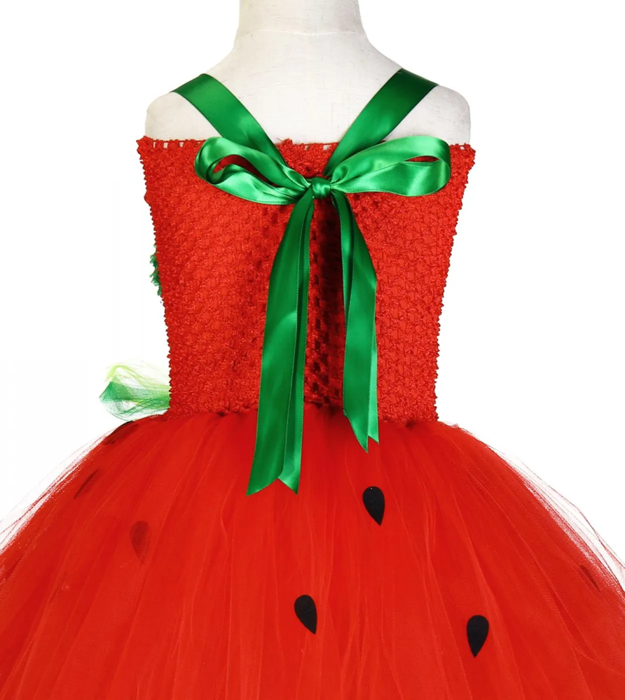 Vestito da tutu fragola per bambine per bambini Costume di Halloween per bambini Abiti natalizi per ragazze Regali di compleanno
