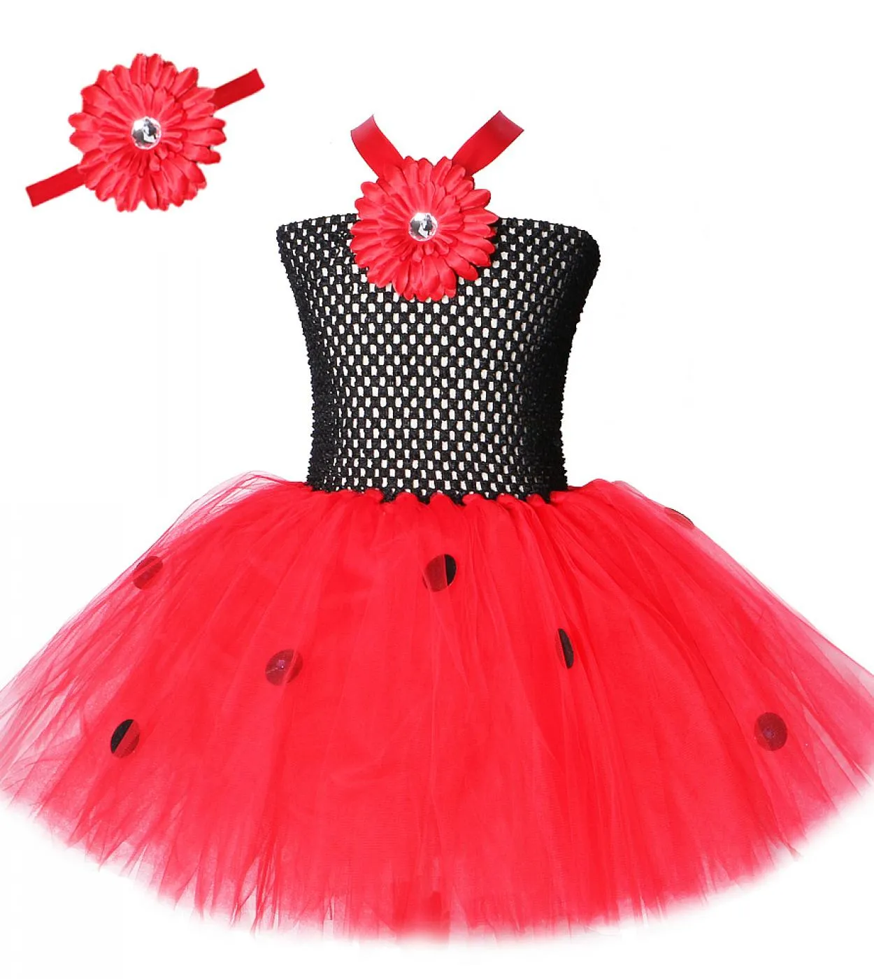 Vestito da tutu per ragazze di girasole per bambini Costume di Halloween di Natale Ragazza per bambini Compleanno Abiti da princ