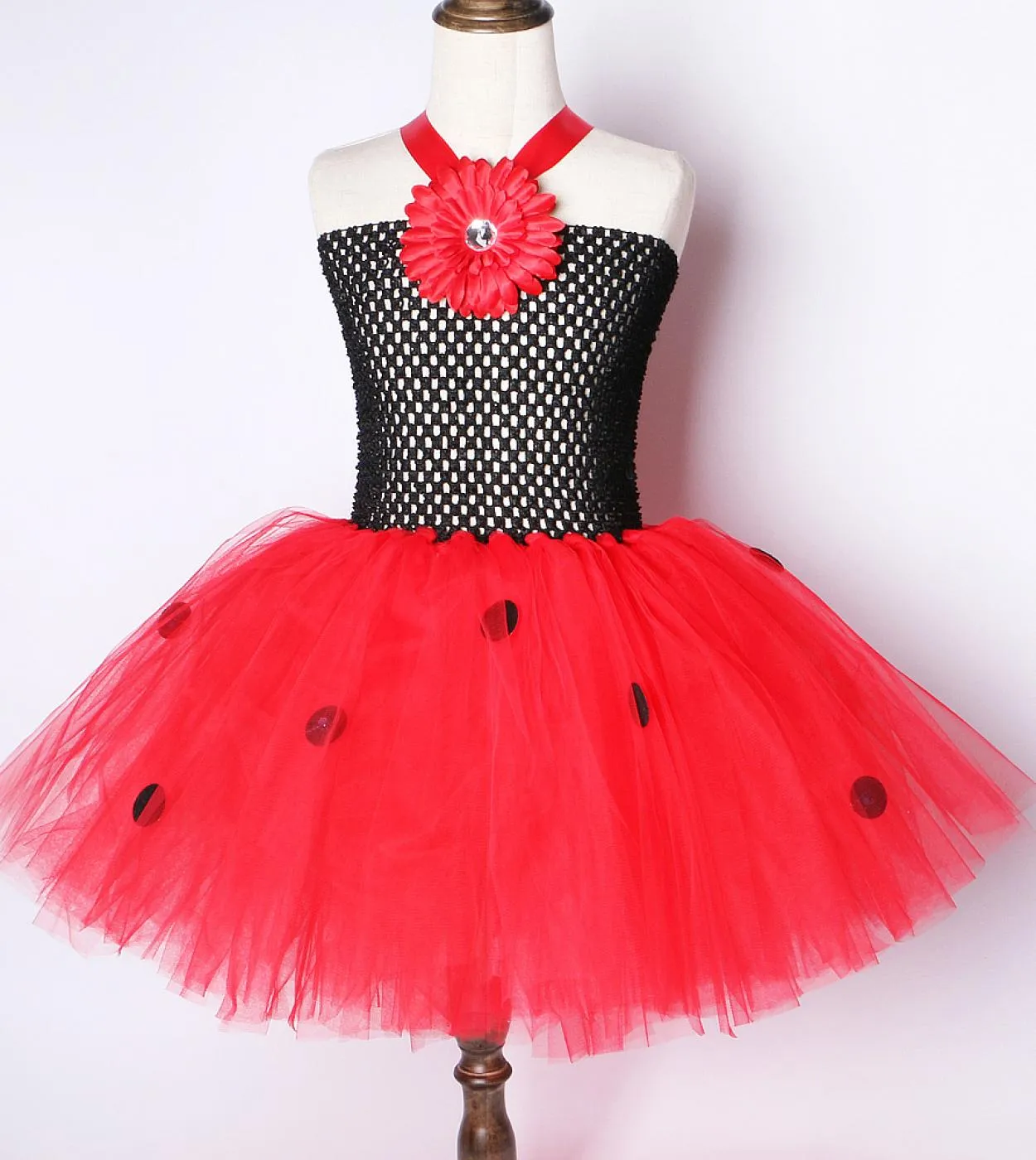 Vestito da tutu per ragazze di girasole per bambini Costume di Halloween di Natale Ragazza per bambini Compleanno Abiti da princ