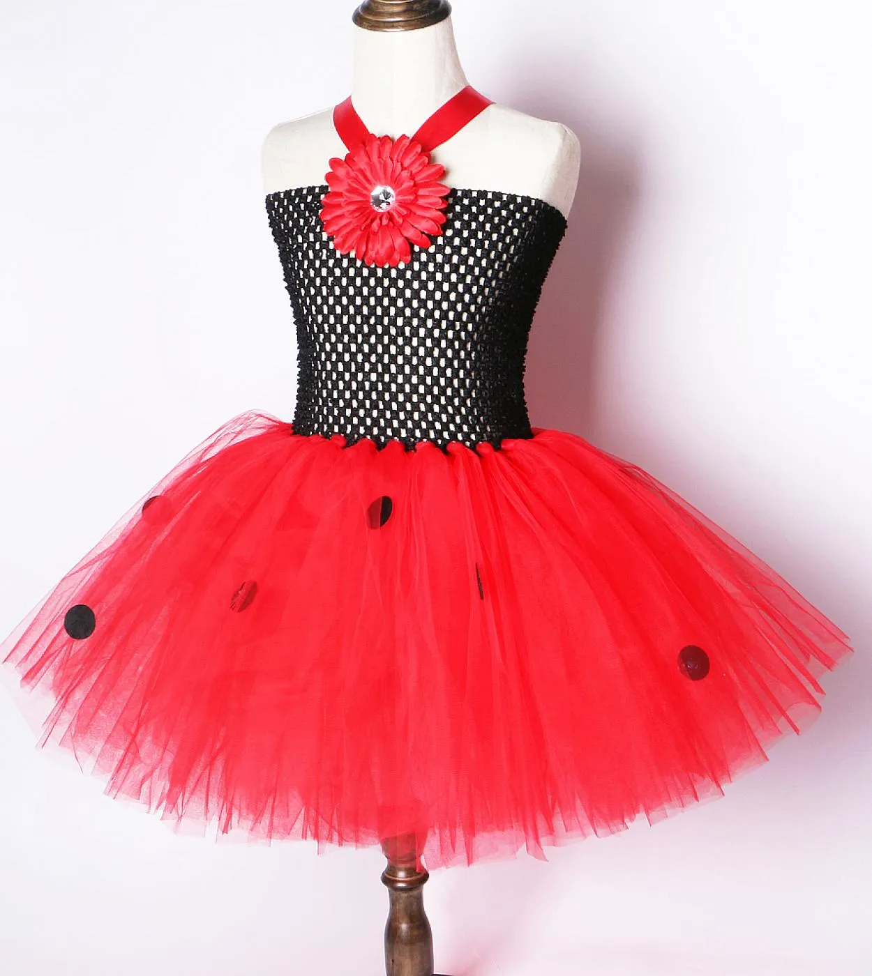 Vestito da tutu per ragazze di girasole per bambini Costume di Halloween di Natale Ragazza per bambini Compleanno Abiti da princ