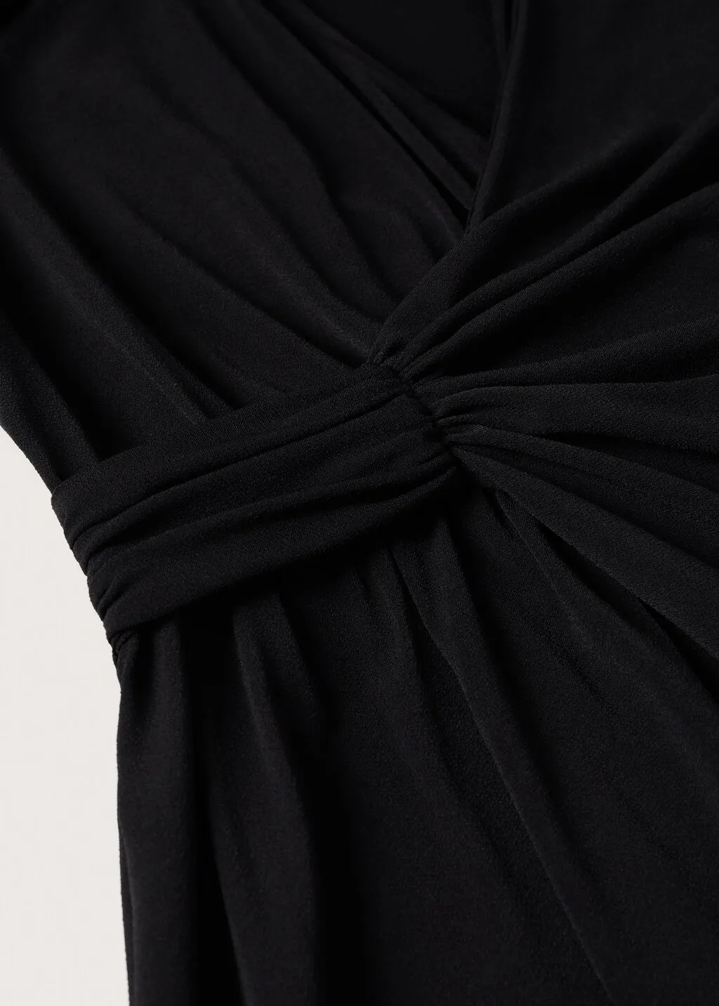 Vestito increspato incrociato