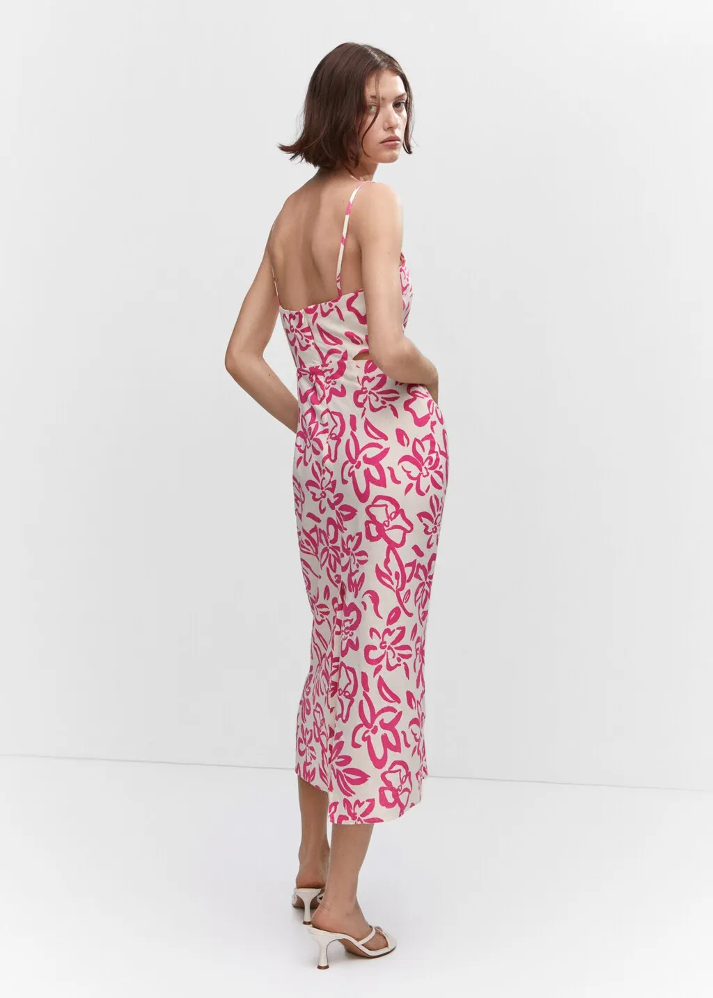 Vestito lino spacchi