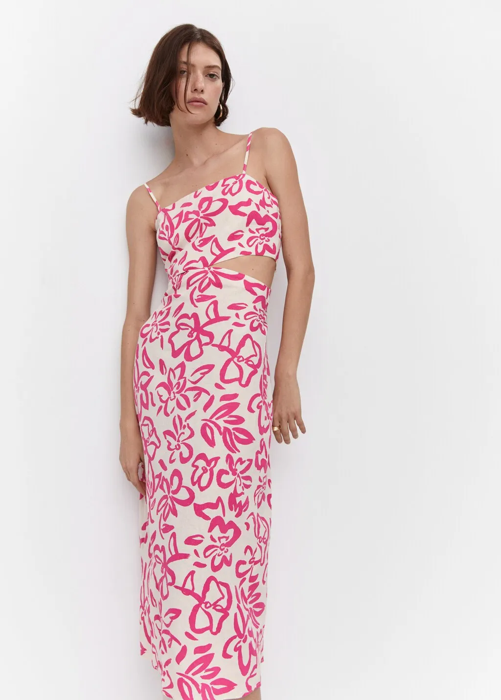 Vestito lino spacchi