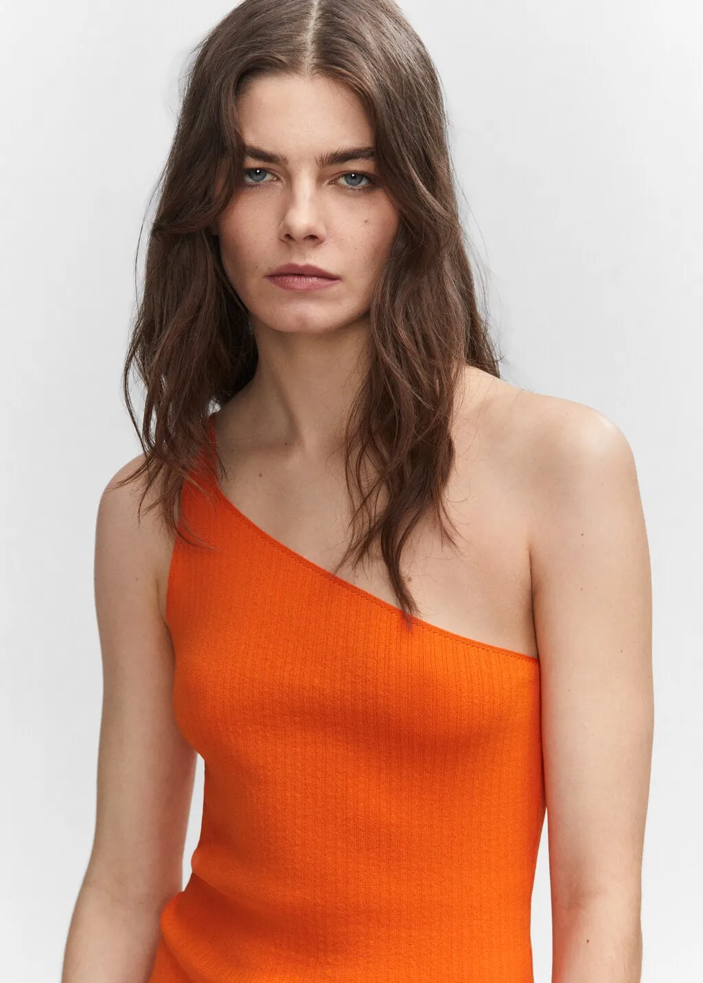 Vestito maglia asimmetrico