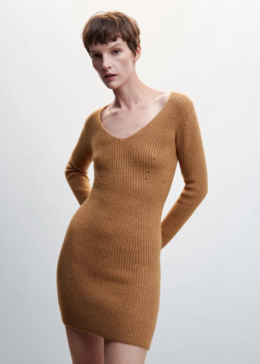 Vestito maglia corto