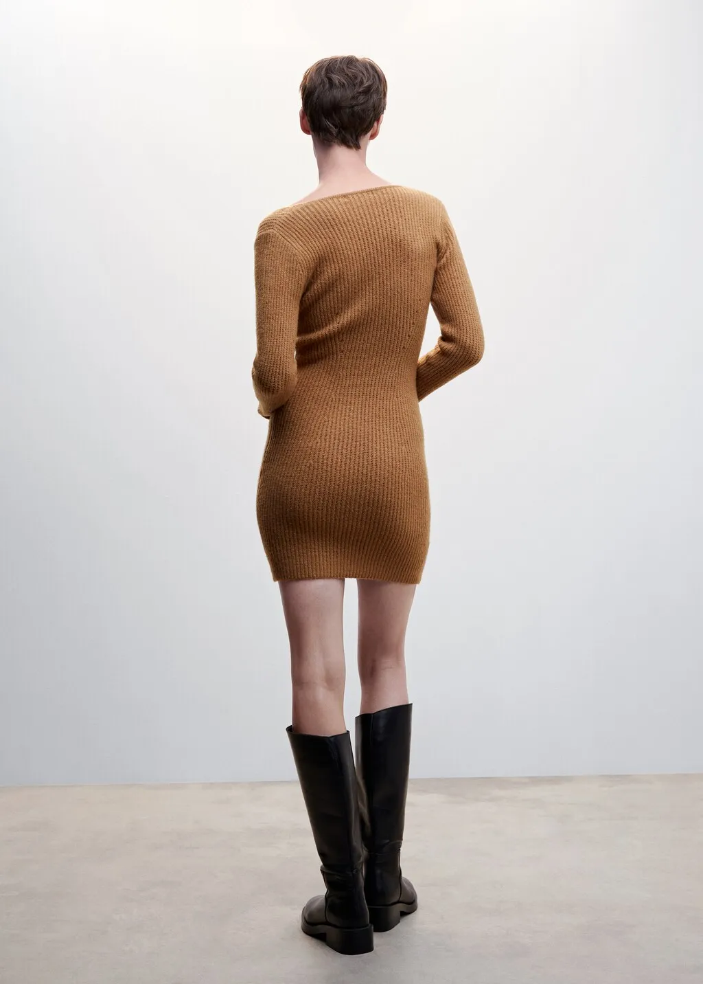 Vestito maglia corto
