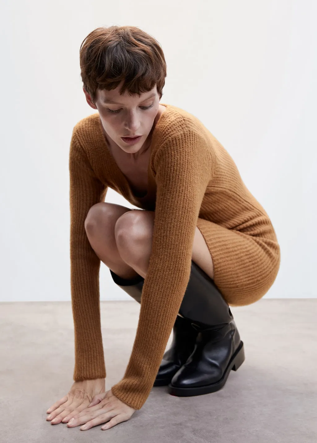 Vestito maglia corto