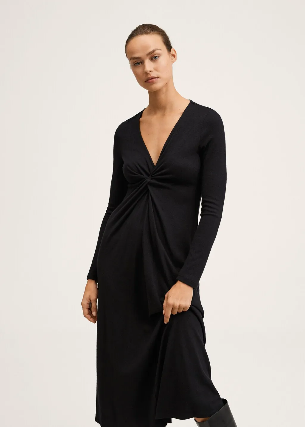 Vestito maglia nodo