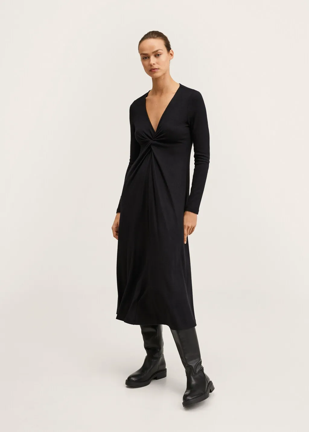 Vestito maglia nodo