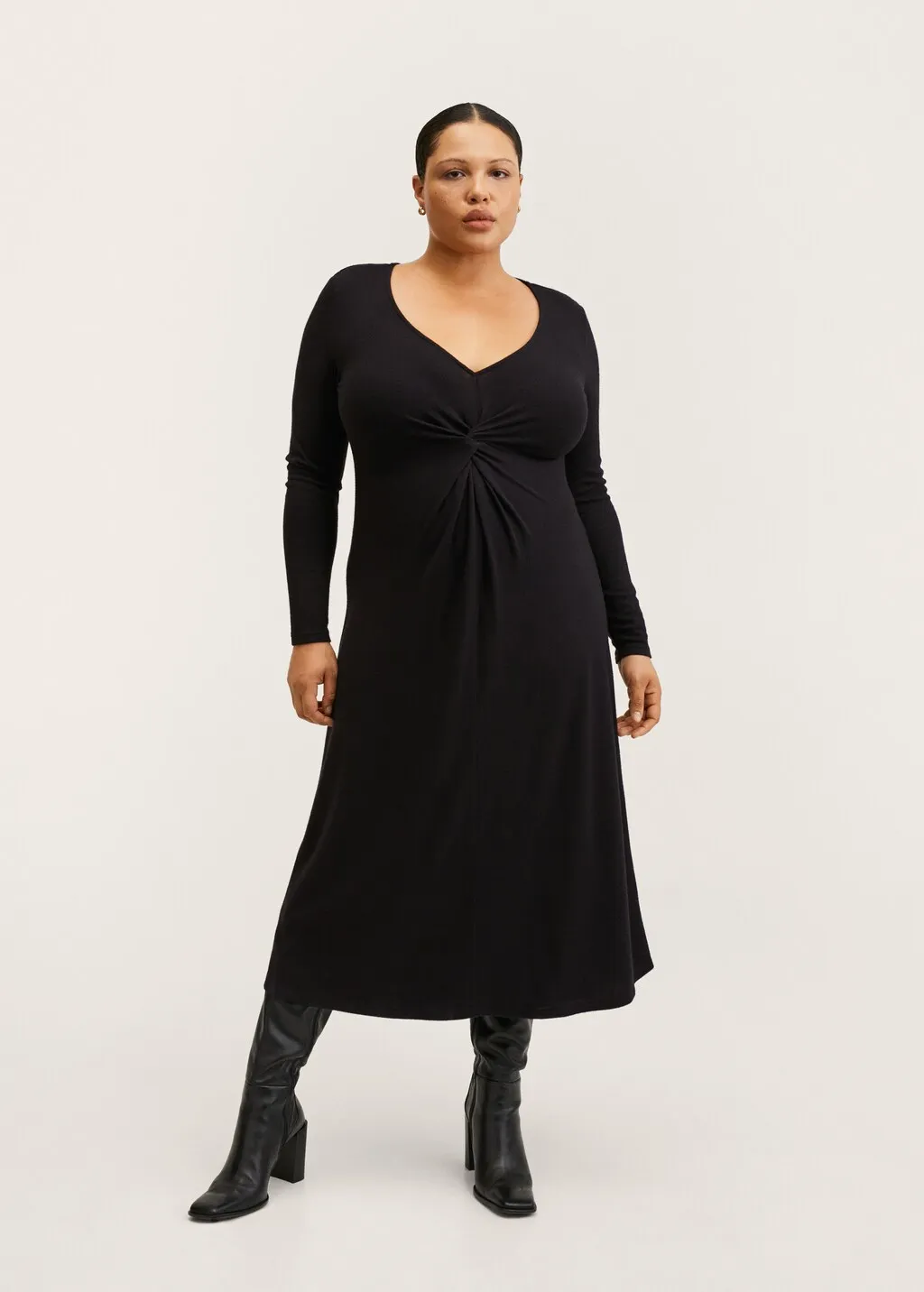Vestito maglia nodo
