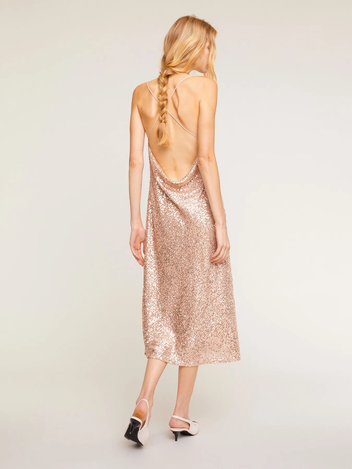 Vestito midi full paillettes