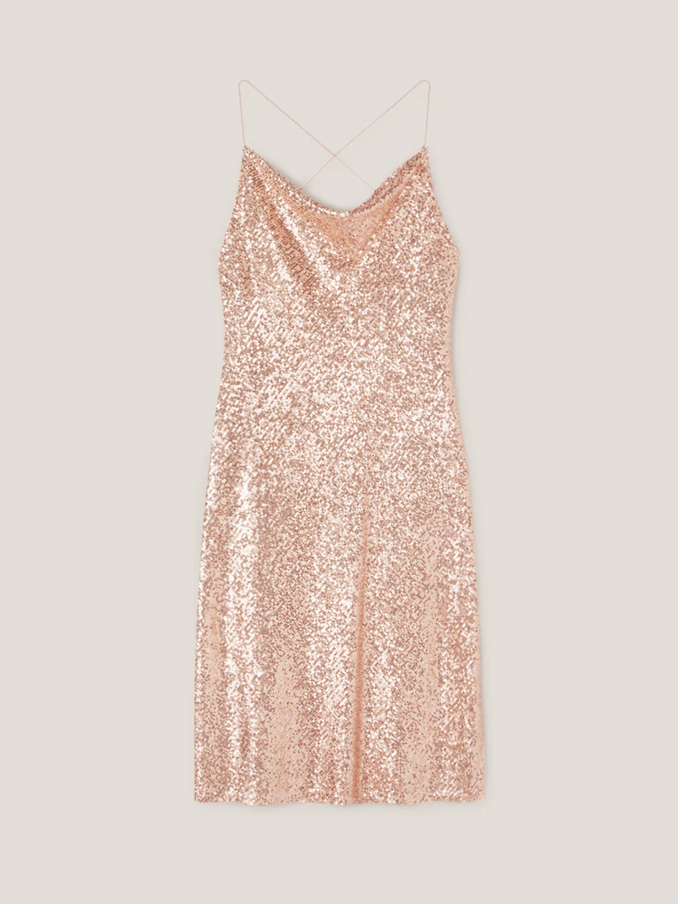 Vestito midi full paillettes