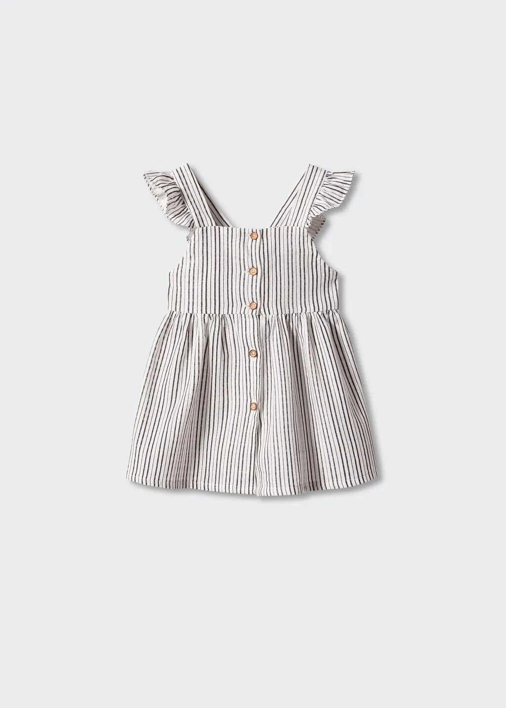 Vestito righe volant