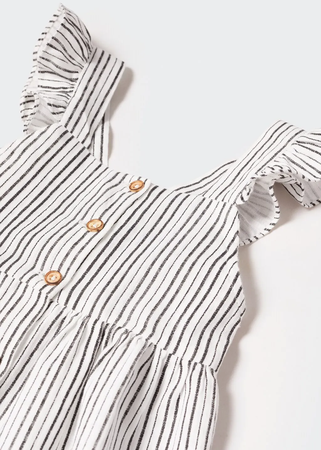 Vestito righe volant