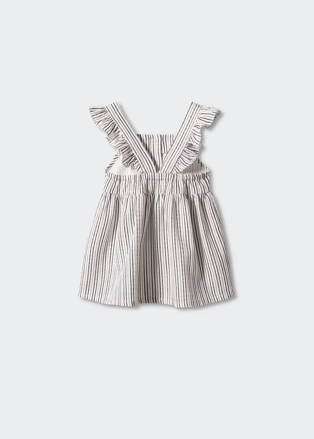 Vestito righe volant