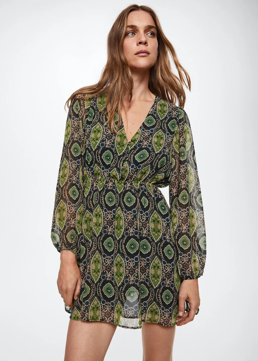 Vestito stampa barocca