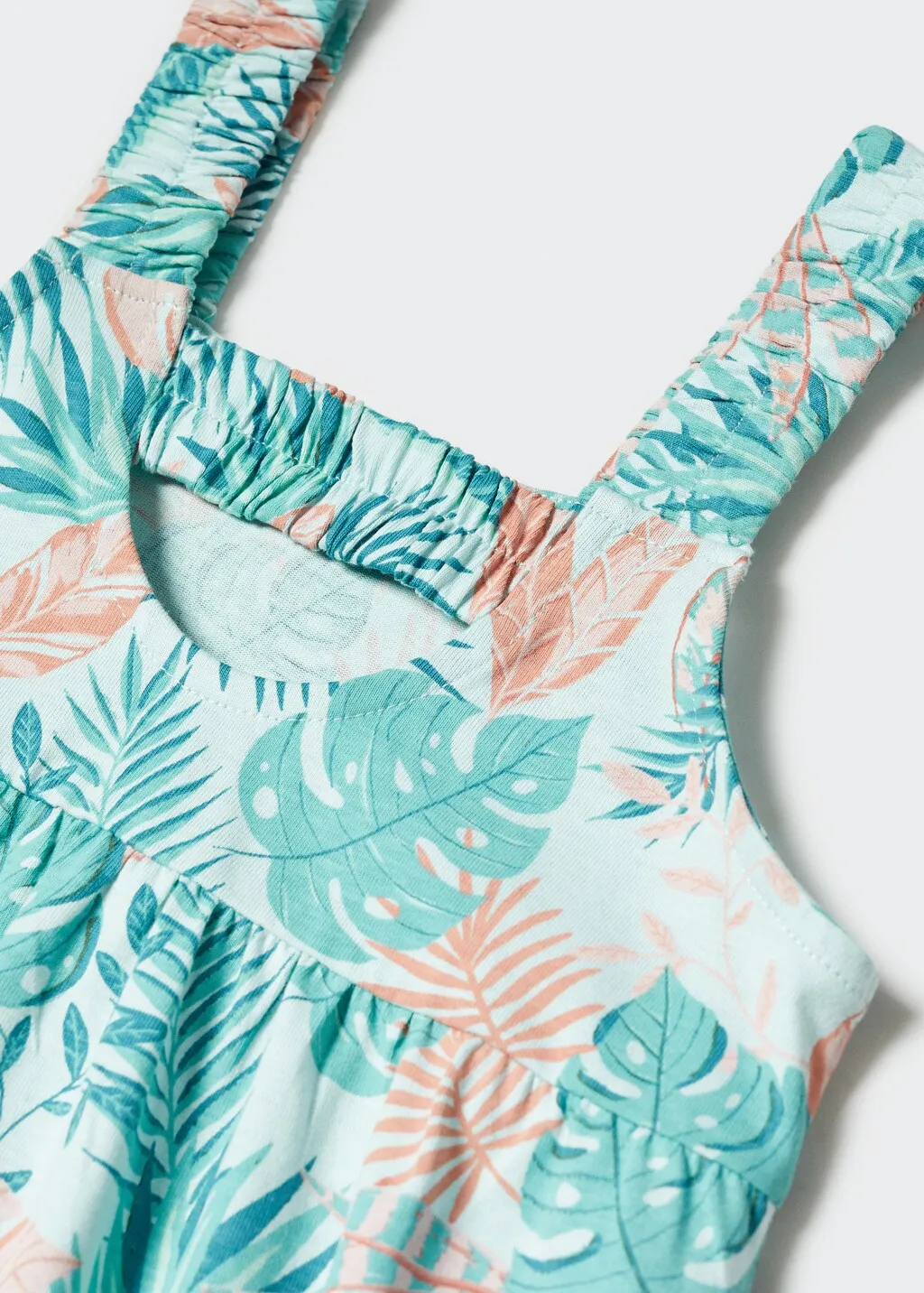 Vestito stampa foglie