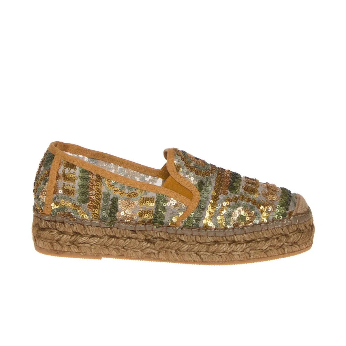 VIDORRETA 06300 CANGREJO ESPADRILLAS PAILLETTE GIALLO  