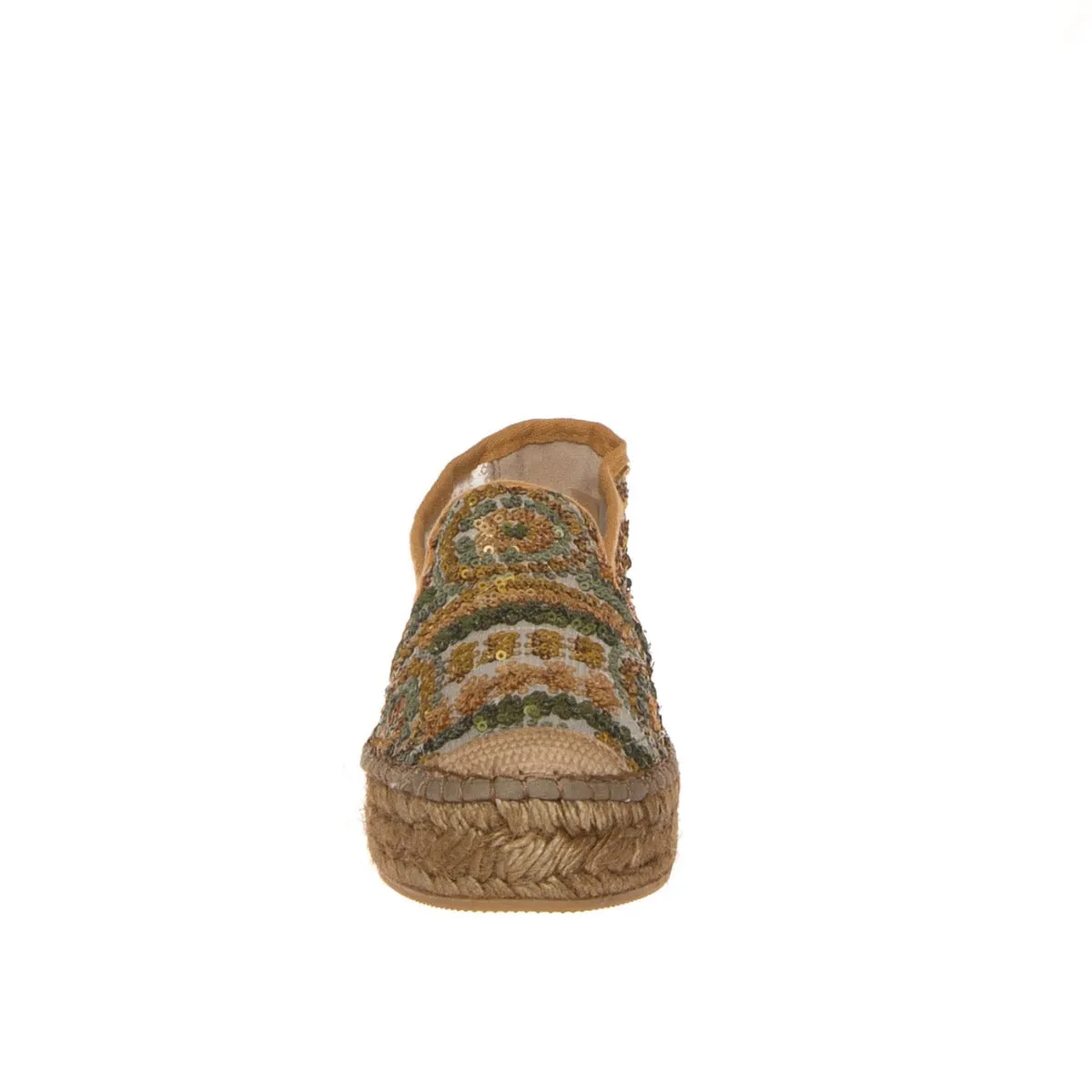 VIDORRETA 06300 CANGREJO ESPADRILLAS PAILLETTE GIALLO  