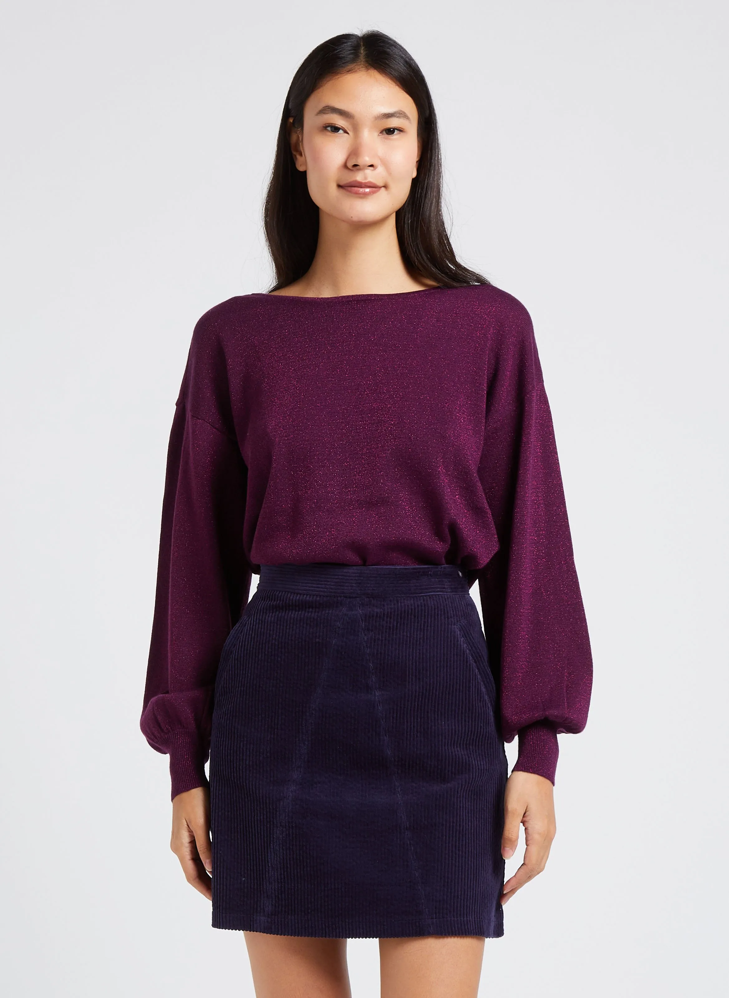  VILA   LADONNA - Maglione scollo tondo | Viola