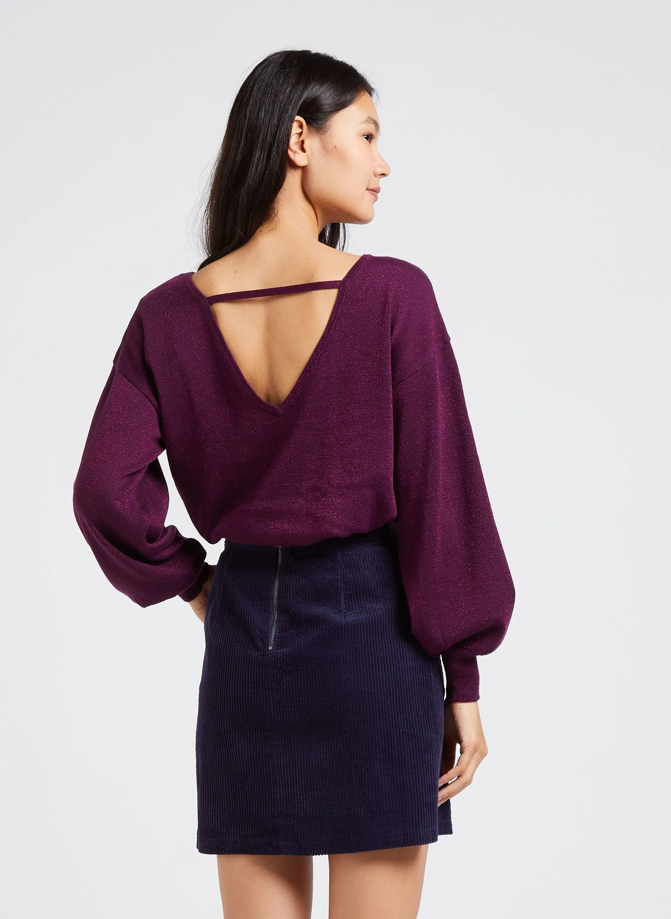  VILA   LADONNA - Maglione scollo tondo | Viola