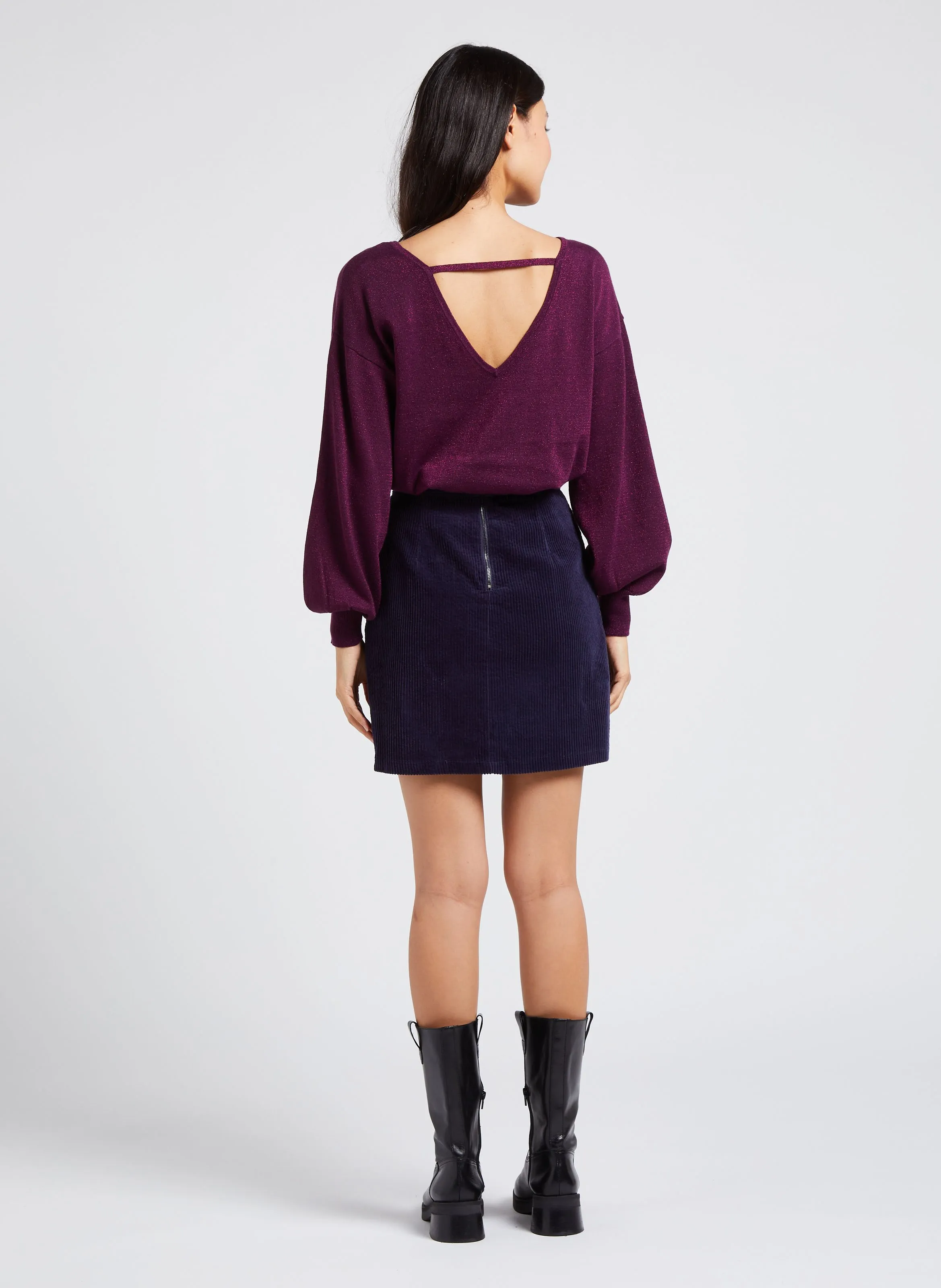  VILA   LADONNA - Maglione scollo tondo | Viola