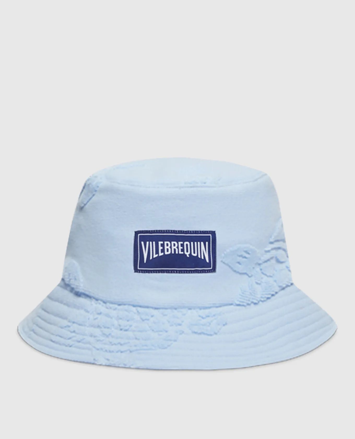 Vilebrequin Panama boheme blu con logo BOHU1201